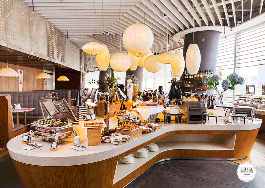 Không gian sang trọng tại Hoàng Yến Buffet Premier